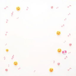 A blank creative background designed for writing lyrics, featuring a smooth, subtle gradient of soft pastel colors such as light blue, pink, and yellow
