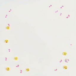 A blank creative background designed for writing lyrics, featuring a smooth, subtle gradient of soft pastel colors such as light blue, pink, and yellow