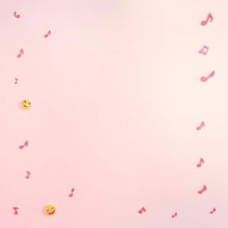 A blank creative background designed for writing lyrics, featuring a soft, gradient color palette that blends harmoniously, providing an inspiring and peaceful ambiance