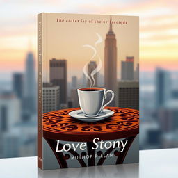 A unique and simple book cover design that captures the essence of a modern love story set in an urban environment