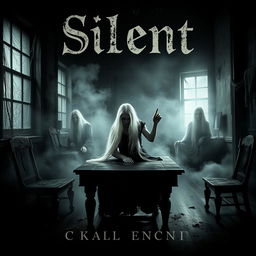 A chilling book cover design that incorporates horror and mystery