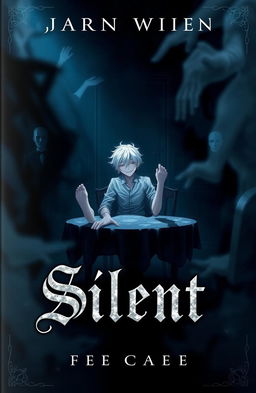 A hauntingly beautiful book cover featuring a mysterious and eerie atmosphere
