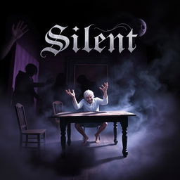 A captivating and eerie book cover that embodies horror and mystery
