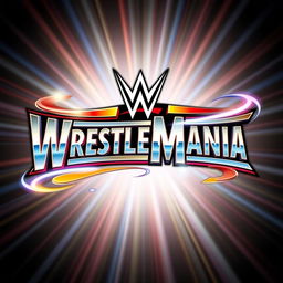 A vibrant, eye-catching design of the WrestleMania logo, featuring the iconic WWE style with bold lettering