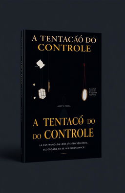 A minimalist and impactful book cover design for 'A Tentação do Controle'