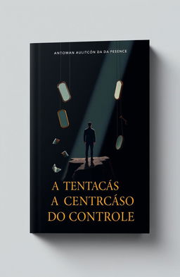 A minimalist and impactful book cover design for 'A Tentação do Controle'