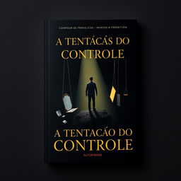 A minimalist and impactful book cover design for 'A Tentação do Controle'