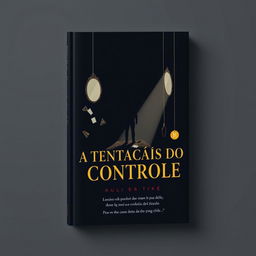 A minimalist and impactful book cover design for 'A Tentação do Controle'