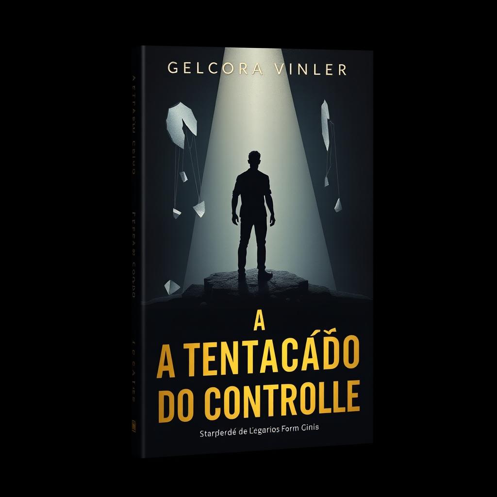 A minimalist and impactful book cover design for 'A Tentação do Controle'