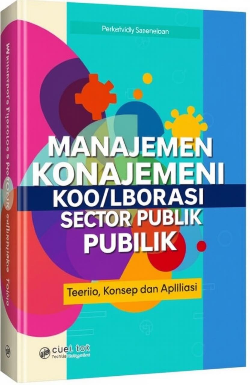 A visually engaging book cover for "Manajemen Kolaborasi Sektor Publik: Teori, Konsep dan Aplikasi"