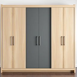 A rectangular wardrobe featuring clean, simple lines