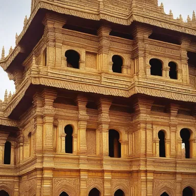 The Burmese style of architecture is known for its intricate carvings and gold leaf decorations.