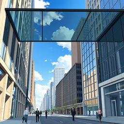 A stunning architectural illustration showcasing two-point perspective