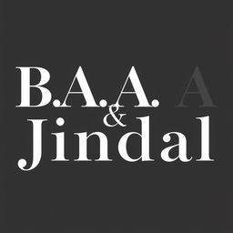An elegant logo design featuring the letters 'B