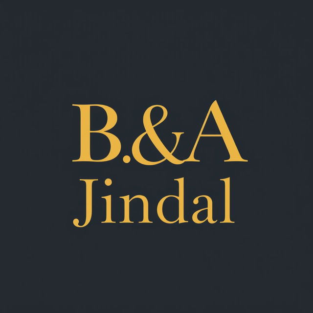 An elegant logo design featuring the letters 'B