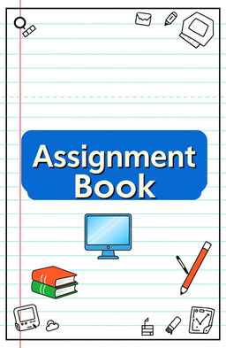 A visually appealing Microsoft Word assignment book cover featuring a dynamic design