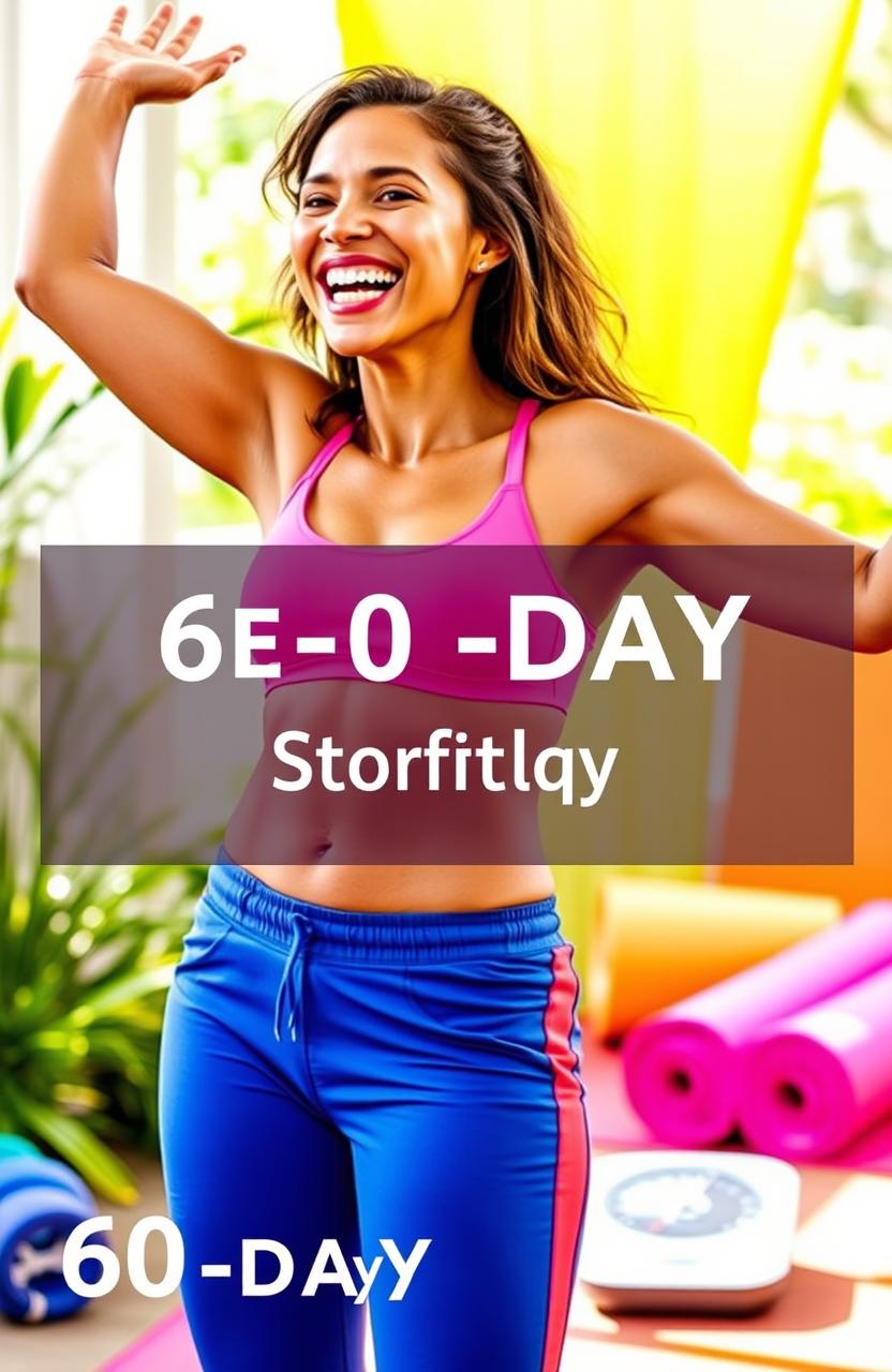 A very happy woman celebrating her transformative weight loss journey after completing a 60-day challenge