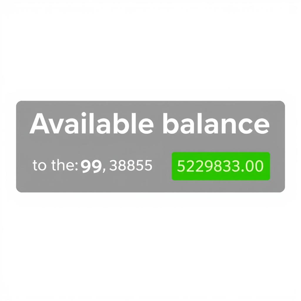 Change the words "Available Balance" to "next payable amount" and change "989,585.00" to "52,083.00"