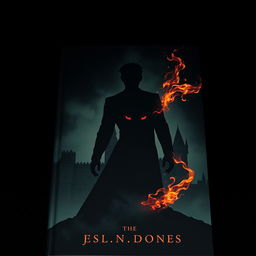 A mysterious book cover featuring a dark, atmospheric castle set against a deep black background