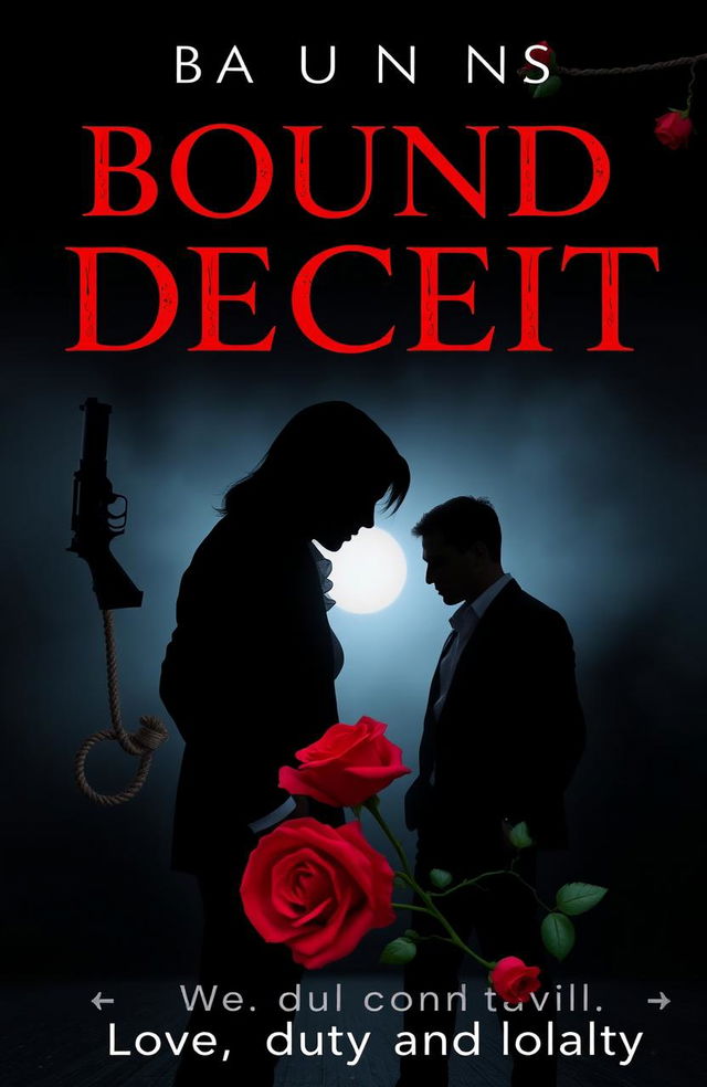 A book cover for a Wattpad novel titled "BOUND BY DECEIT"