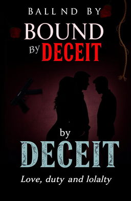 A book cover for a Wattpad novel titled "BOUND BY DECEIT"