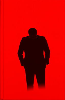 A striking red cover featuring a silhouette of a black male figure positioned centrally