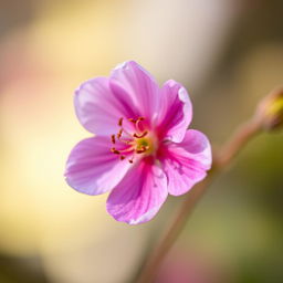 A close-up photograph of a beautifully blossomed flower, showcasing its delicate petals and vibrant colors