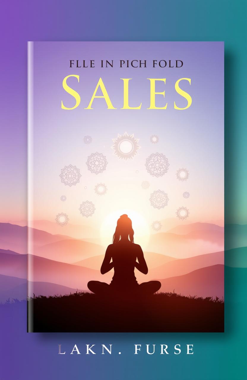 A captivating book cover design for a book about sales in the spirituality niche