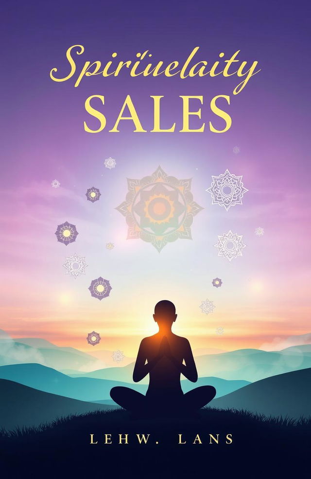 A captivating book cover design for a book about sales in the spirituality niche