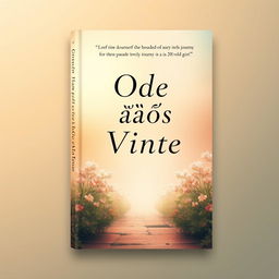 A book cover for 'Ode aos Vinte', exploring the journey of a 20-year-old girl