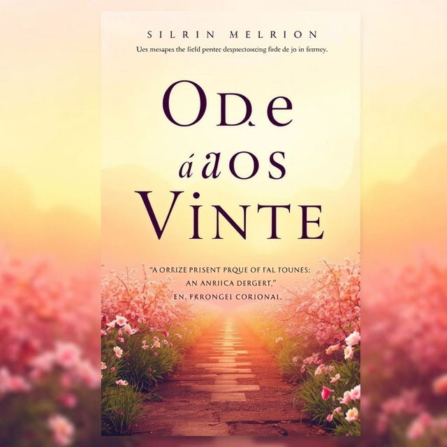 A book cover for 'Ode aos Vinte', exploring the journey of a 20-year-old girl