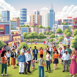 A visually striking and thought-provoking concept illustration depicting the consequences of creating the RSSM (Regenerative Social Security Model)