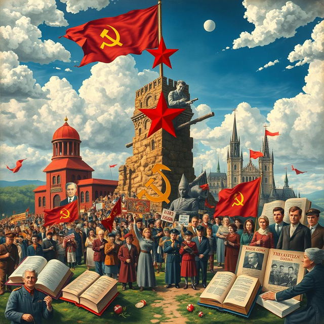 An intricate and thought-provoking representation of the consequences of the establishment of the RSSM (Republica Sovietică Socialistă Moldovenească) and the ideologies that blossomed in the USSR