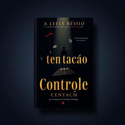 A minimalist and impactful book cover design for 'A Tentação do Controle'