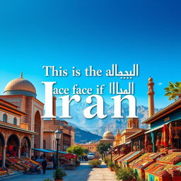 A striking and culturally rich image representing the essence of Iran, showcasing its diverse landscapes and heritage