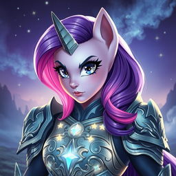 A human form of Twilight Sparkle, depicted as a fierce warrior