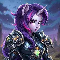 A human form of Twilight Sparkle, depicted as a fierce warrior