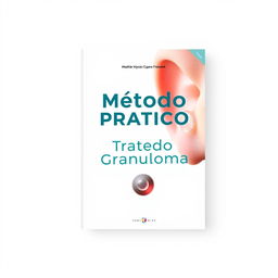 A clean and modern book cover design focusing on health and treatment of granulomas, which are small inflammations associated with piercings