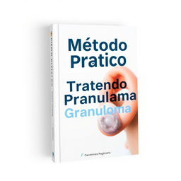 A clean and modern book cover design focusing on health and treatment of granulomas, which are small inflammations associated with piercings