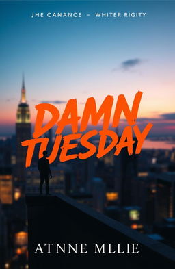 A book cover design for a novel titled 'Damn Tuesday'