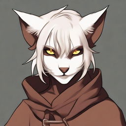 This is a high-quality digital art image showcasing a young Tabaxi-Tiefling character