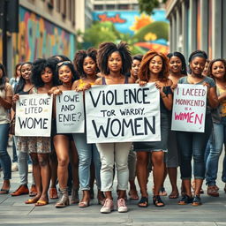 A powerful, artistic depiction of solidarity against violence towards women