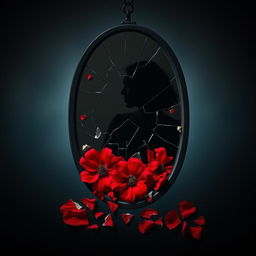 A powerful visual representation emphasizing the theme of violence against women, depicted through symbolic imagery