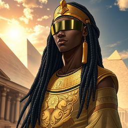 A captivating light novel cover showcasing a tall black male character with striking long dreadlocks that cascade elegantly down his back