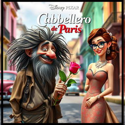 A movie poster for a Disney Pixar film titled 'El Caballero de Paris'