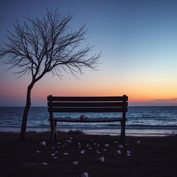 A heartfelt representation of 'exile', focusing on the theme of solitary, depressed love