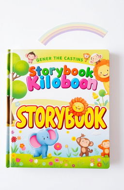 A colorful and engaging children's storybook cover featuring a whimsical design