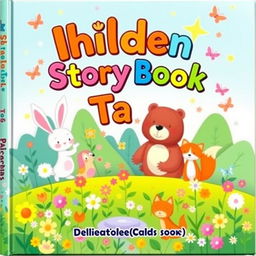 A cheerful and imaginative children's storybook cover, showcasing a delightful collection of tales