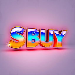 The bold lettering of the word 'SBUY' prominently displayed in a modern, artistic font