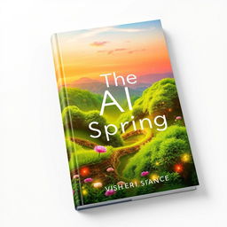 A captivating book cover design for 'The AI Spring'